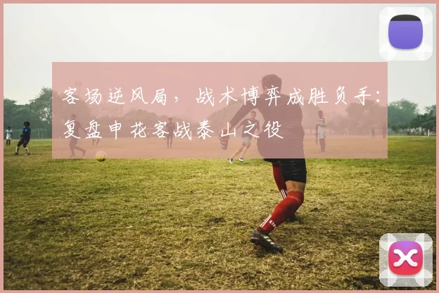客场逆风局，战术博弈成胜负手：复盘申花客战泰山之役